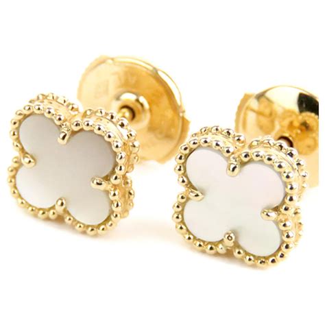 van cleef and arpels alhambra earrings replica|van cleef alhambra diamond earrings.